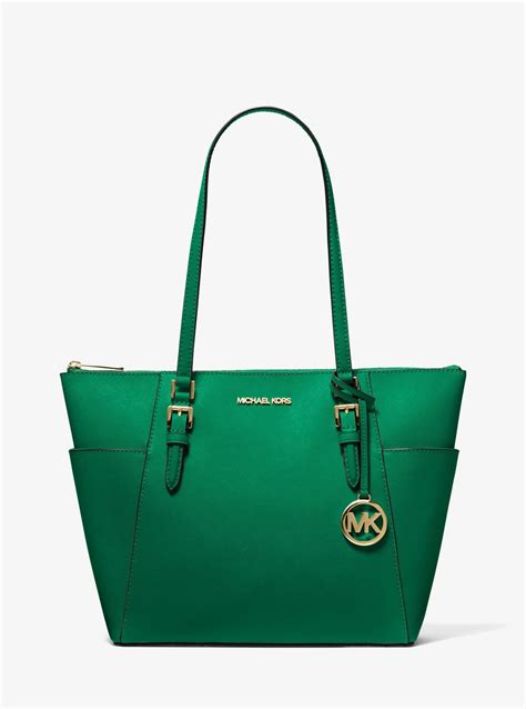 michael kors top zip leather tote|largest Michael Kors Tote.